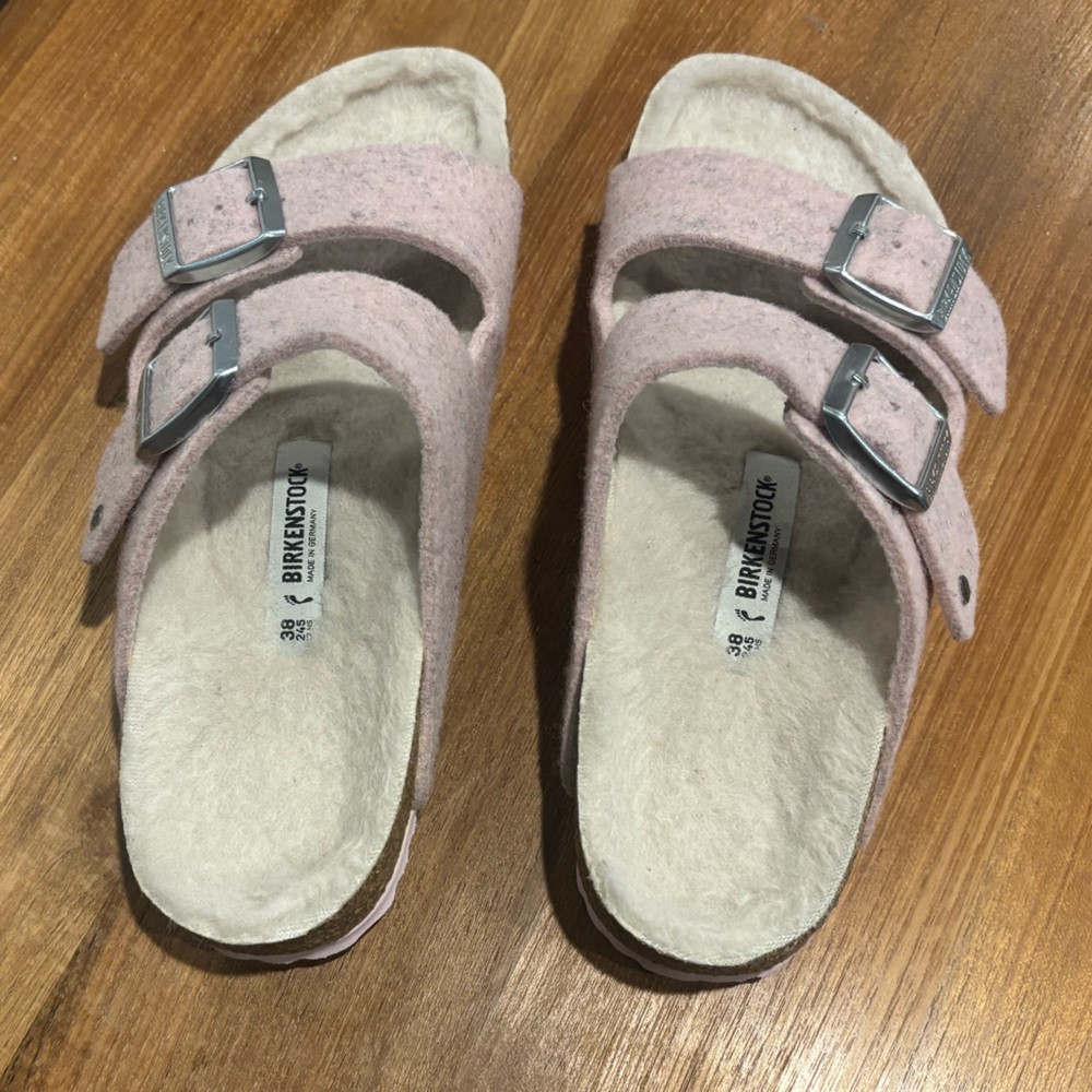 Birkenstock Light Pink Arizona Sandals - Picture 5 of 7